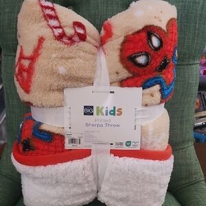 Marvel The Big One Spider-Man Character Sherpa Throw